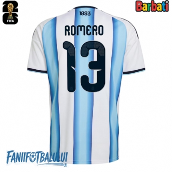 Argentina Cristian Romero #13 Tricou Fotbal Replică Mondial 2026 Barbati Acasa